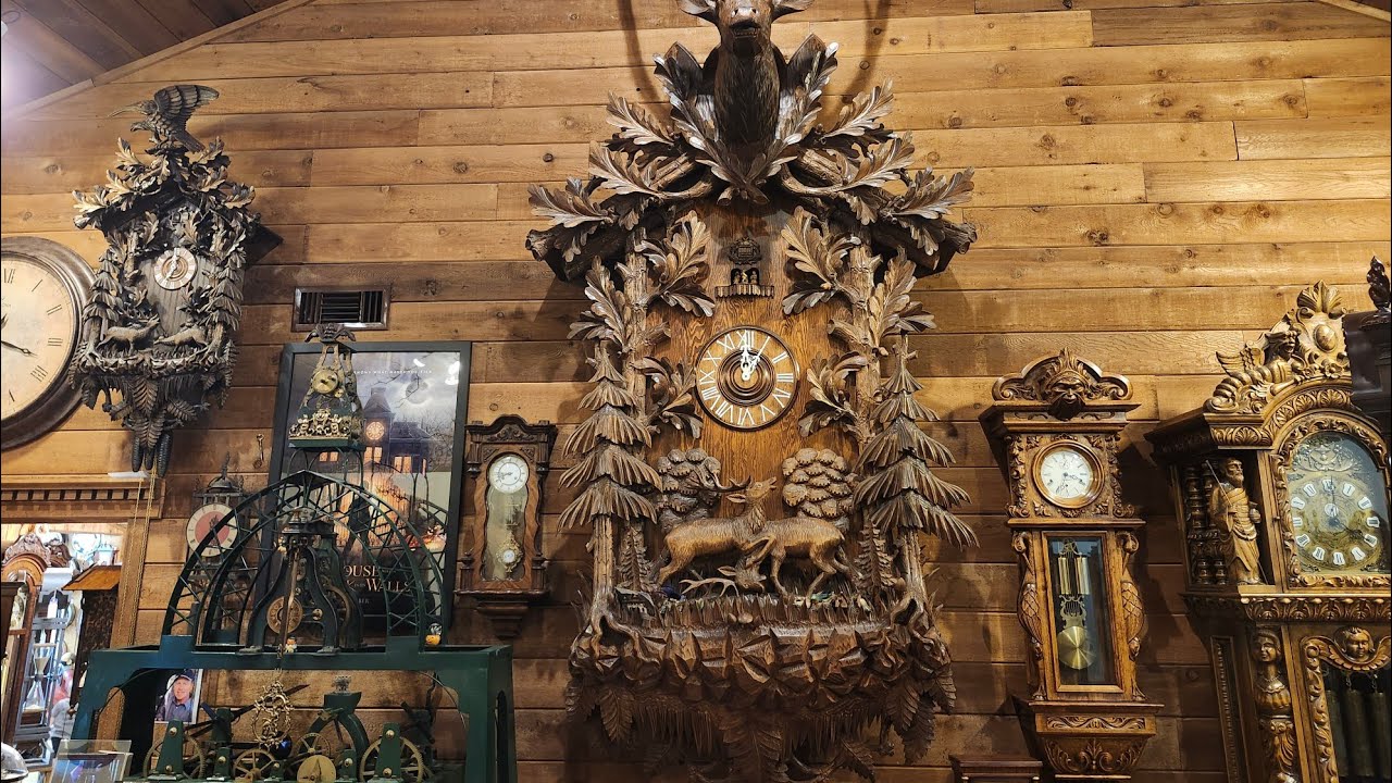 The Largest Cuckoo Clocks at Champ's Clock Shop (All Music Box Melodies)