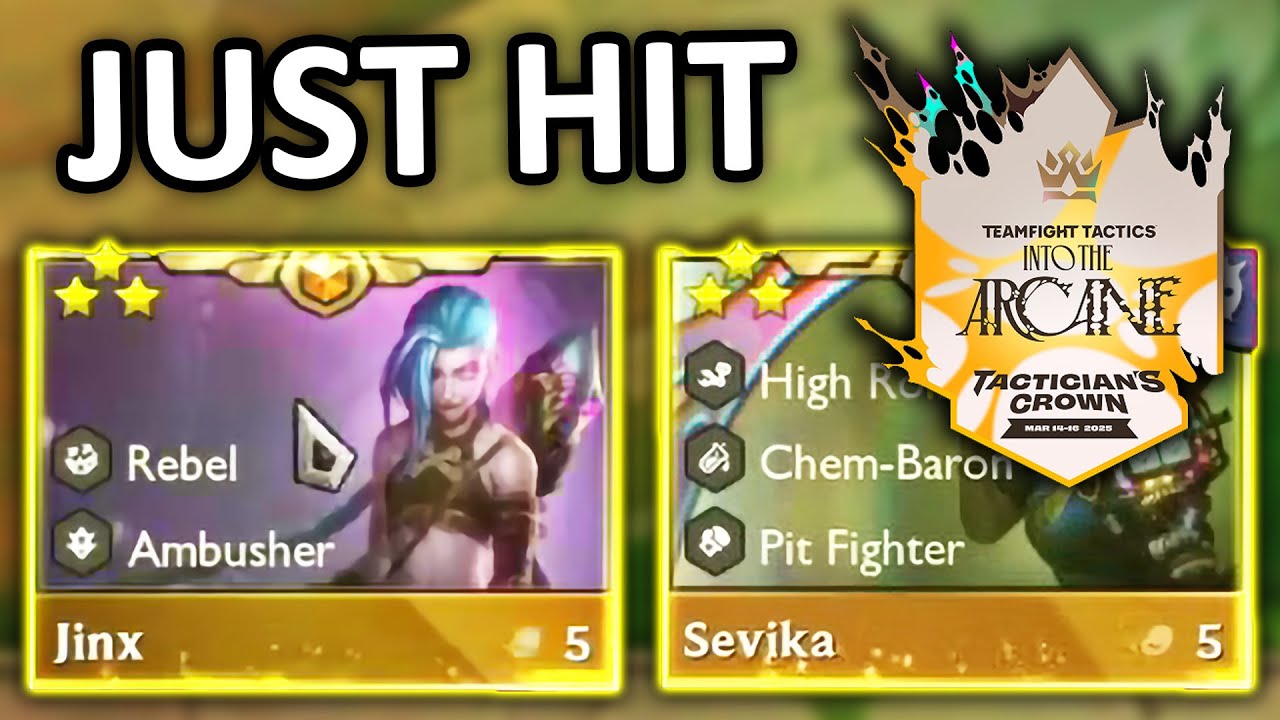 TFT Pro Hits Sevika 3 + Jinx 3 at Worlds 2025