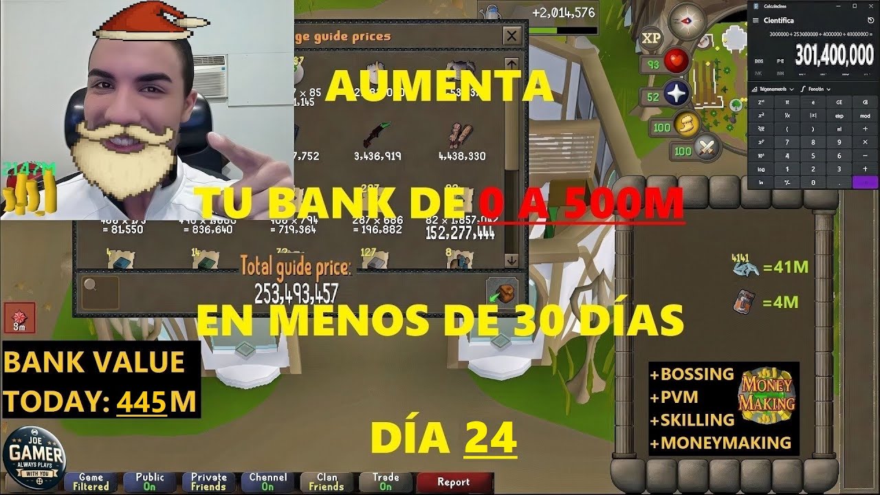 💰 DÍA 24 P3: 445/500M❗ - Aumenta tu Bank de 0 a 500M en menos de 30 Días 🤑🔥 | OSRS 2025💖🎮