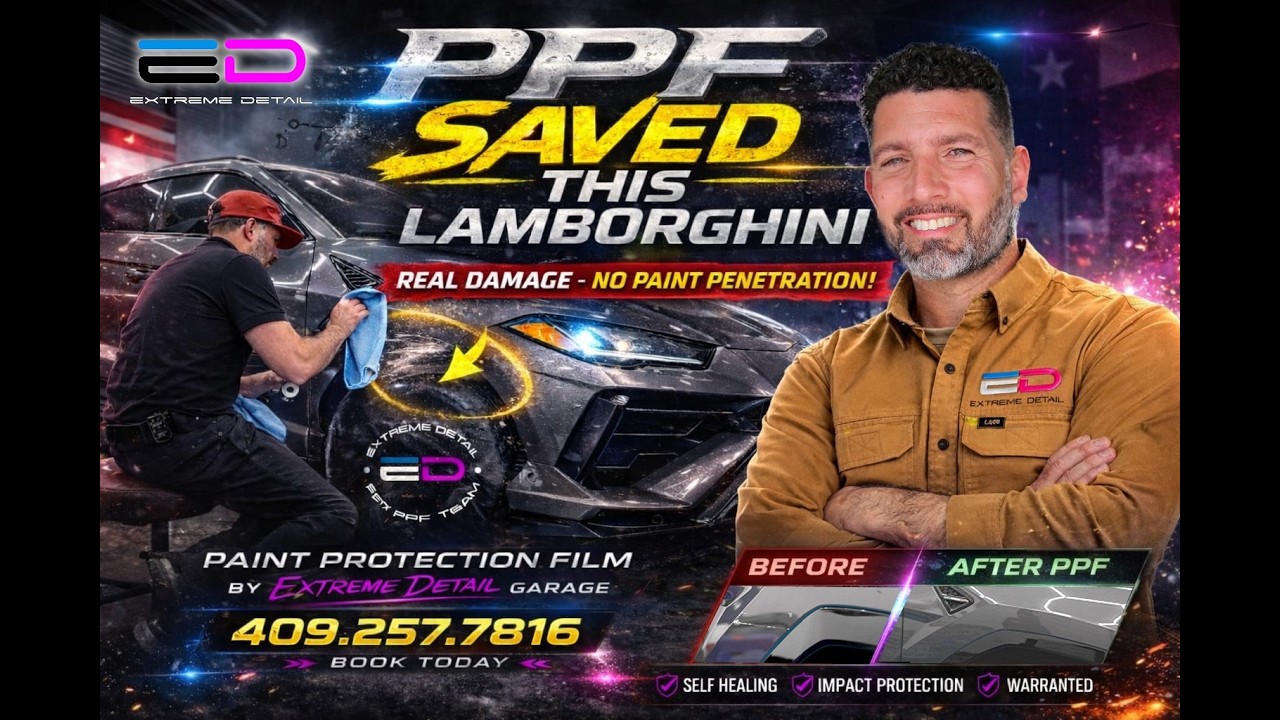 Watch PPF Take the Hit! Lamborghini SUV Saved From Severe Paint Damage