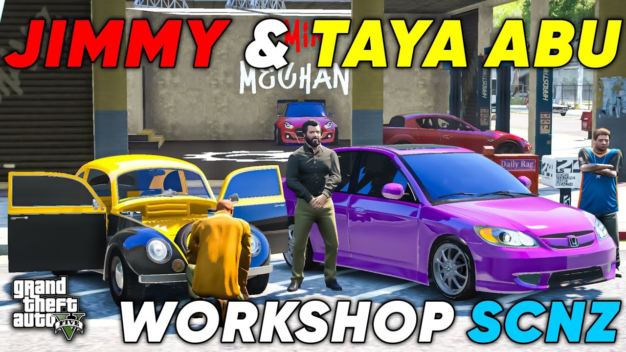 TAYA ABU WORKING WITH JIMMY AT SHOP | GTA 5 | Real Life Mods #533 | URDU |
