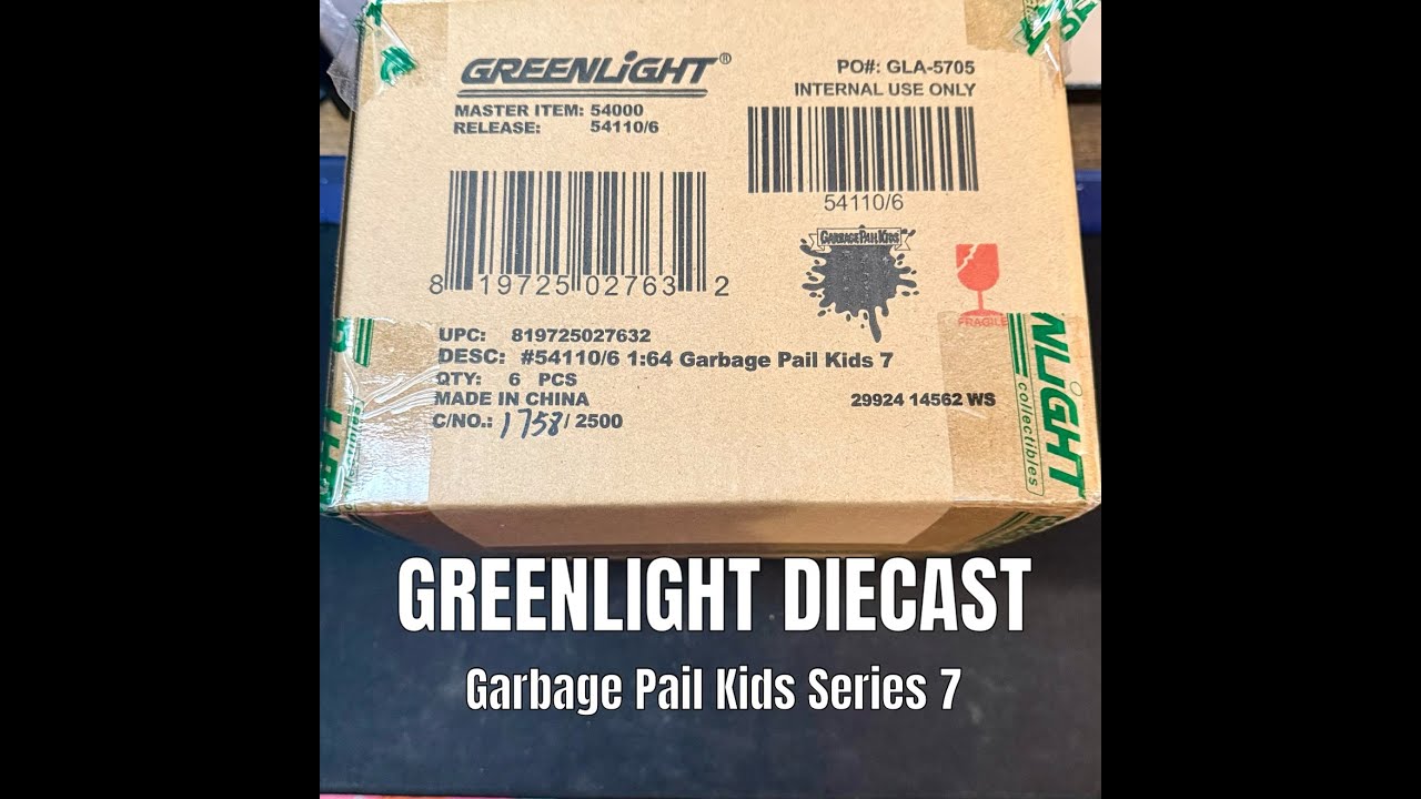 Garbage Pail Kids Greenlight diecast car set Series 7