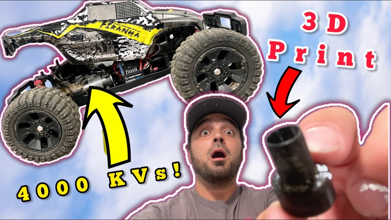 Testing 3D Printed Parts for RC cars - Enoze/Deerc 9200e