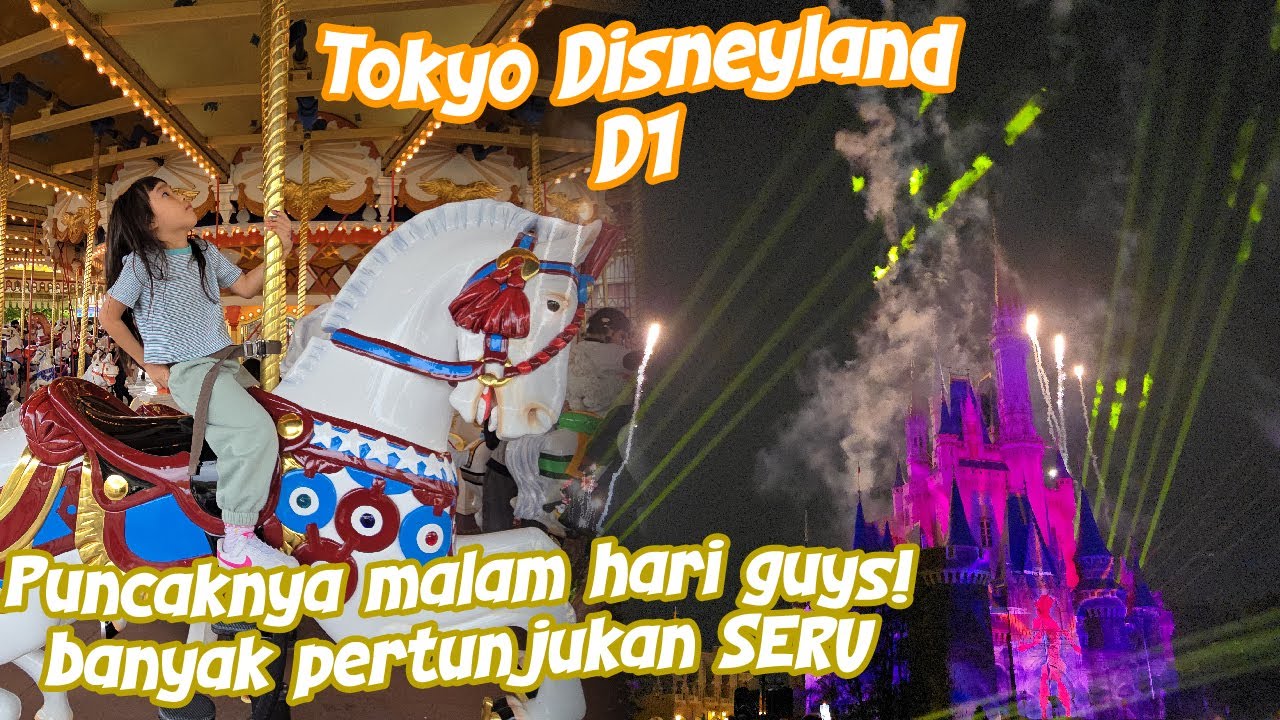 Spektakuler show malam harinya !!! Tokyo Disneyland Day 1 Part 3