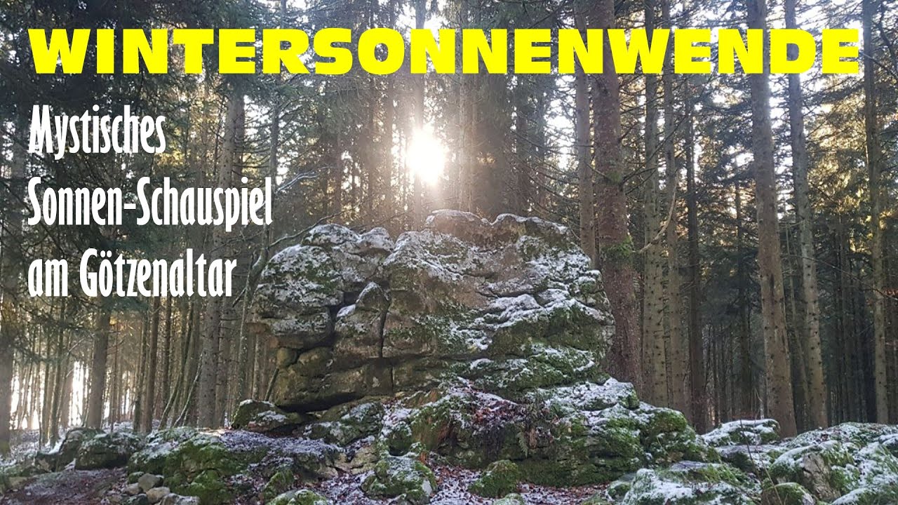☀️Wintersonnenwende!🌟Mystisches Sonnen-Schauspiel am Götzenaltar.🌜