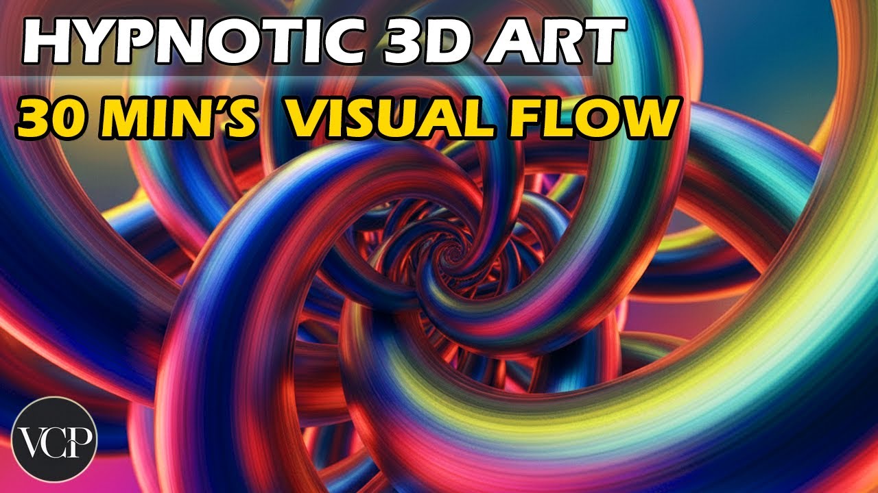 HYPNOTIC 3D ART: 30 Min Visual Flow | 4K HDR OLED DEMO