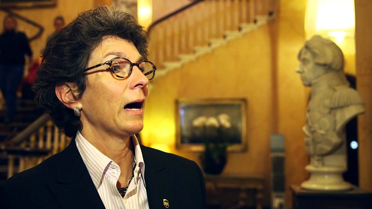 Cindy Miller, UPS, speaking at the Women in Business Conference 2014