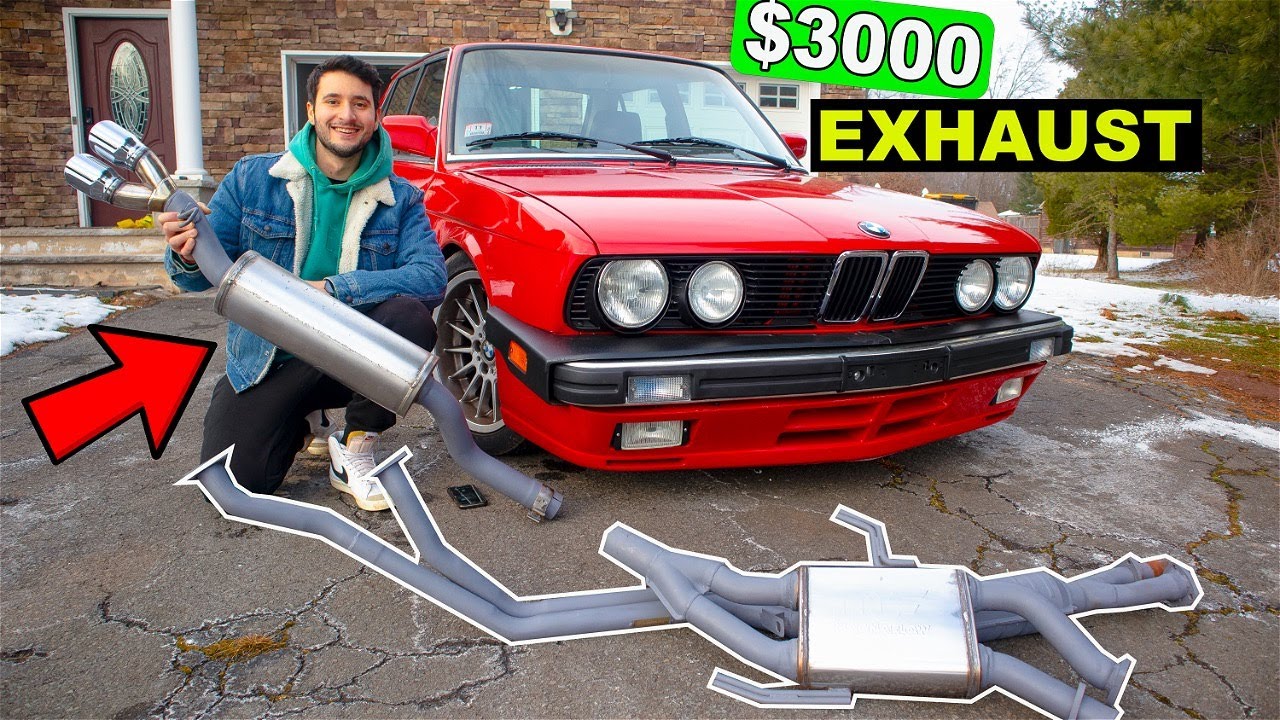 Установка выхлопной системы Magnaflow на BMW E28 и ремонт коробки передач Sloppy | Двигатель M30 ...
