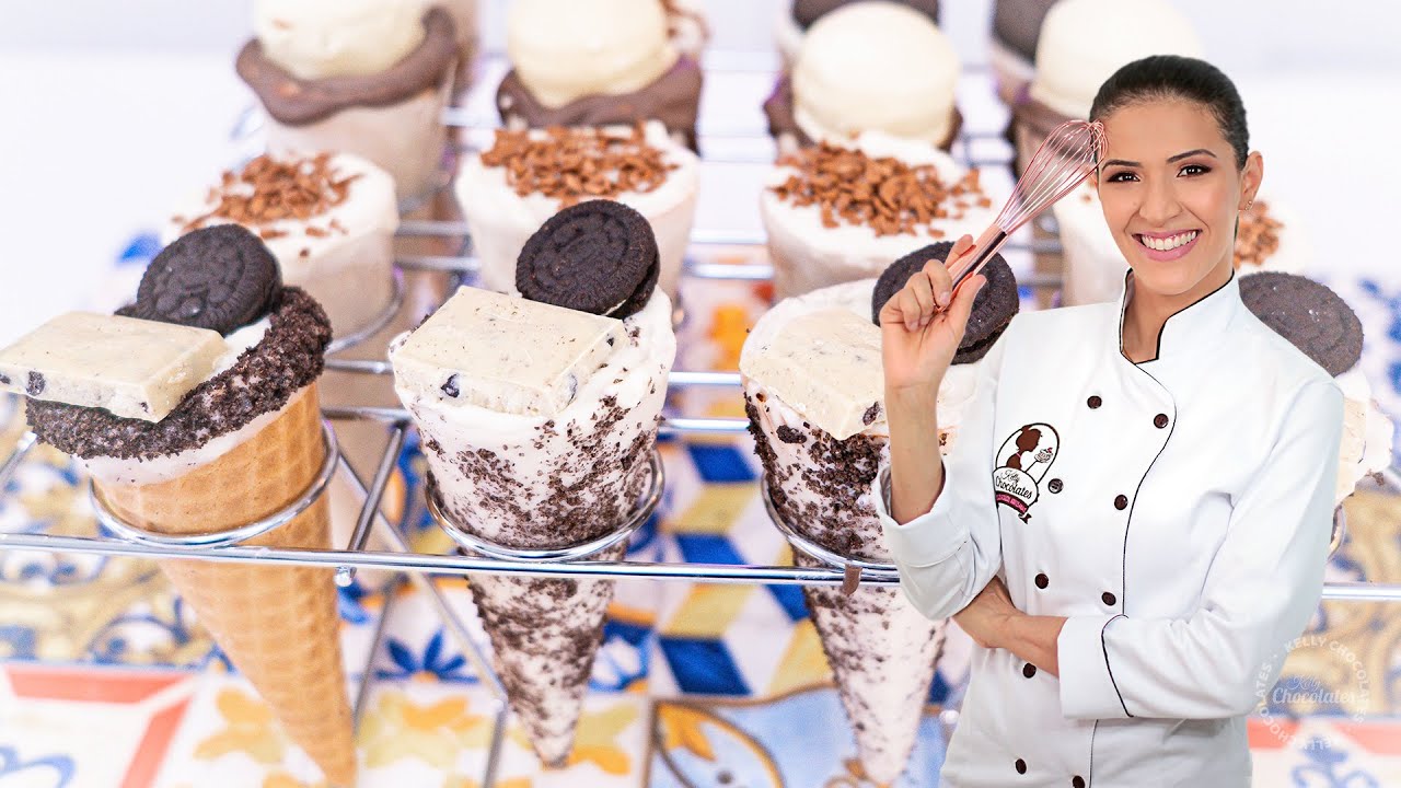 CONE TRUFADO: 3 SABORES DELICIOSOS COM APENAS 1 RECHEIO