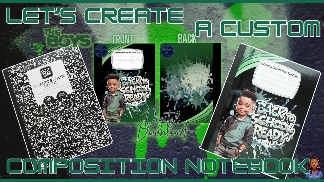 DIY Customized Composition Notebook | Pen+Gear Walmart Hack | Budget-Friendly Back to School