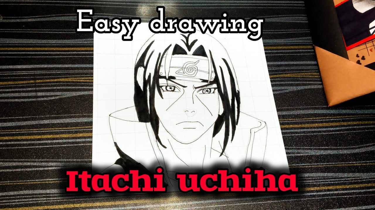 Itachi Uchiha Sketch ✍️🔥 | Part 1 Outline Drawing | Easy Anime Art #itachi #naruto #animeart #shorts