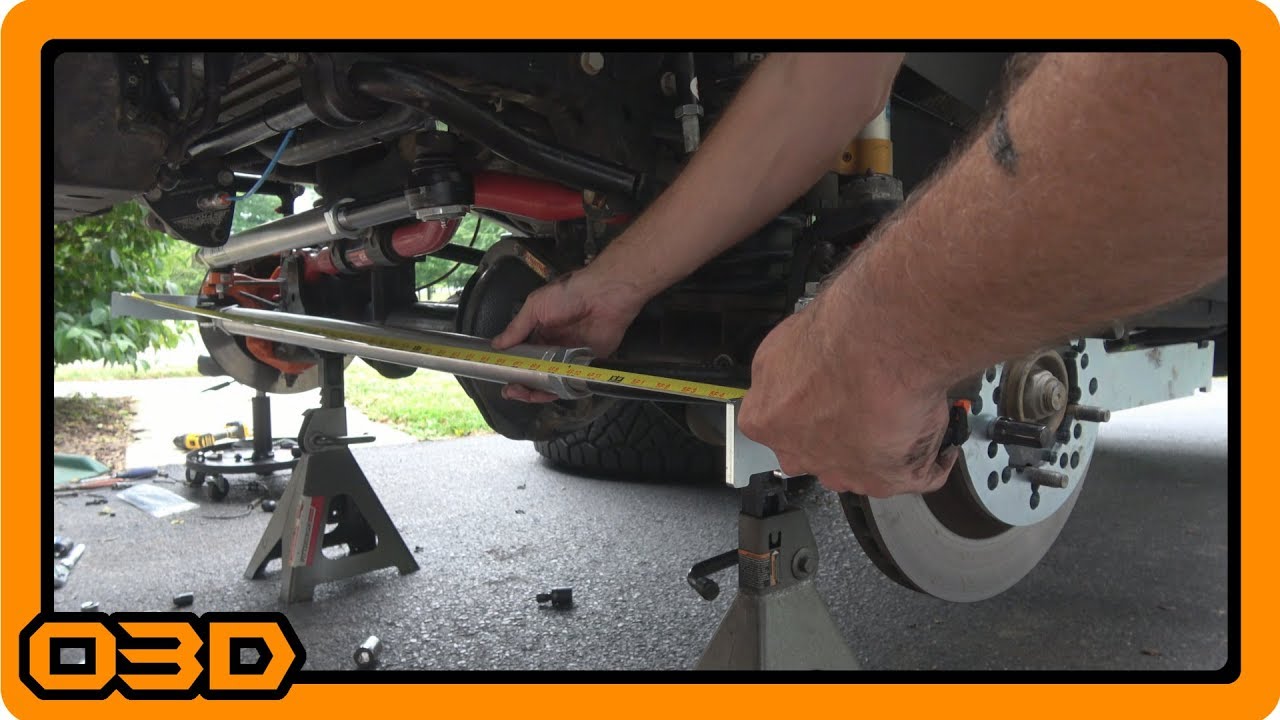 Part Four- JK Steering Upgrades - Setting Toe Using Low Range Off Road Toe Adjustment Plates