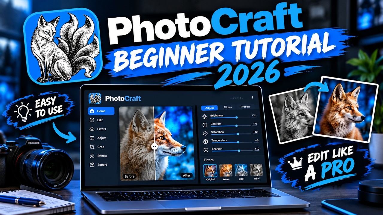 How to Use PhotoCraft in 2026 (Beginner Tutorial &ndash; Free Photoshop Alternative)