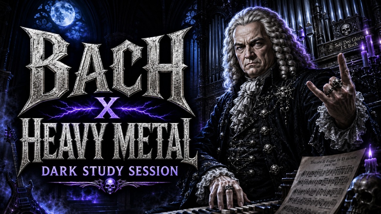 Bach x Heavy Metal | 30 Min Dark Study Session