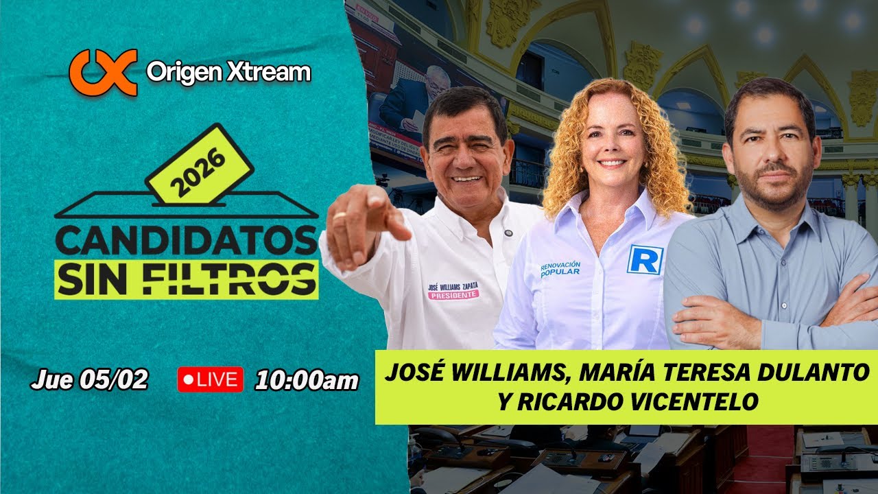 🤐🗳️Candidatos Sin Filtros | JOSÉ WILLIAMS, MARÍA TERESA DULANTO Y RICARDO VICENTELO