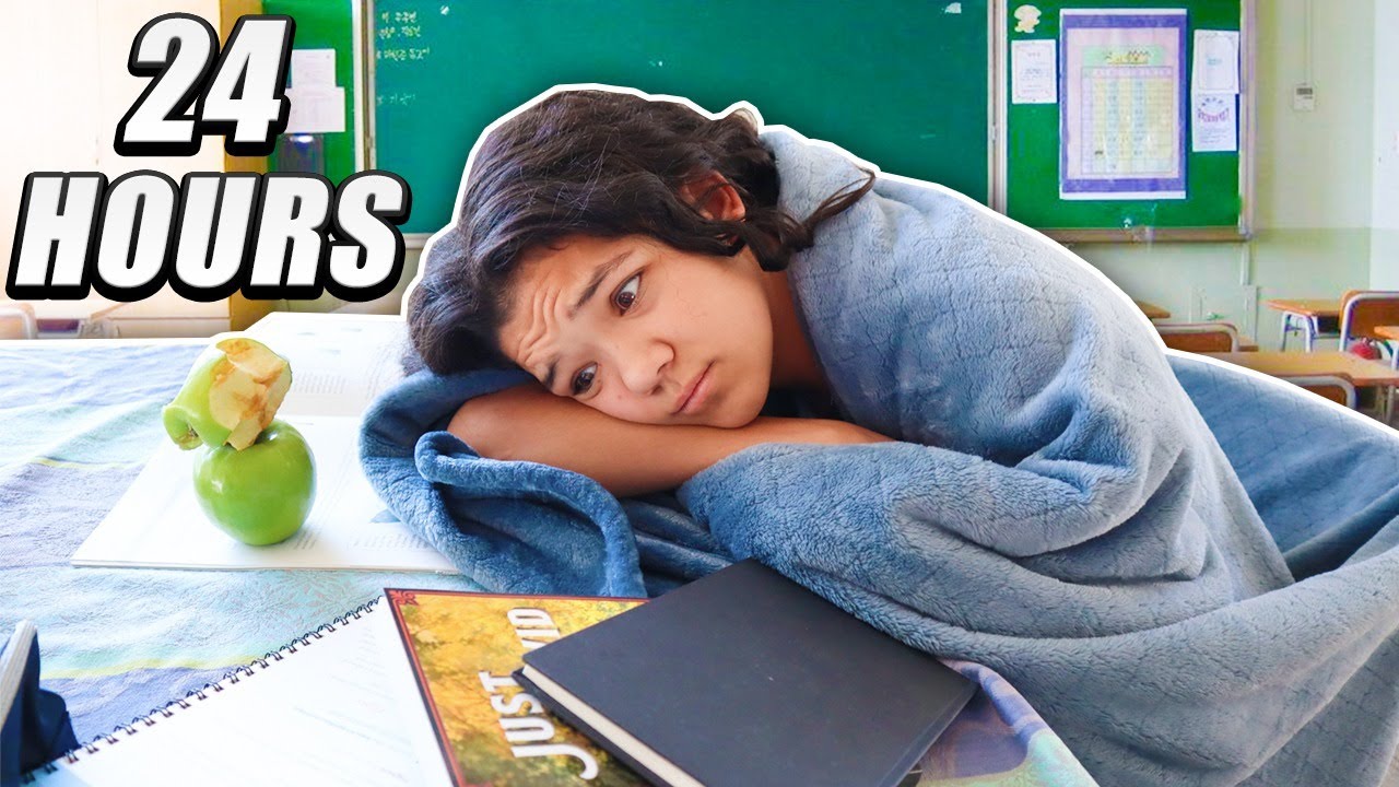 24 HOURS only doing SCHOOL! Last to STOP doing school!