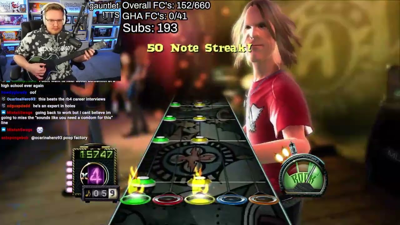 Guitar Hero Aerosmith Full Playthrough | GH Gauntlet Day 5 VOD