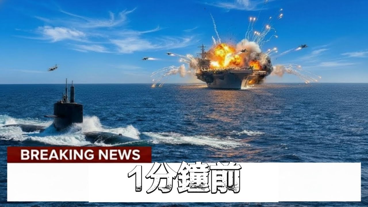伊朗潜艇突然出手！鱼雷直扑美国航母，美军反击画面震撼全球