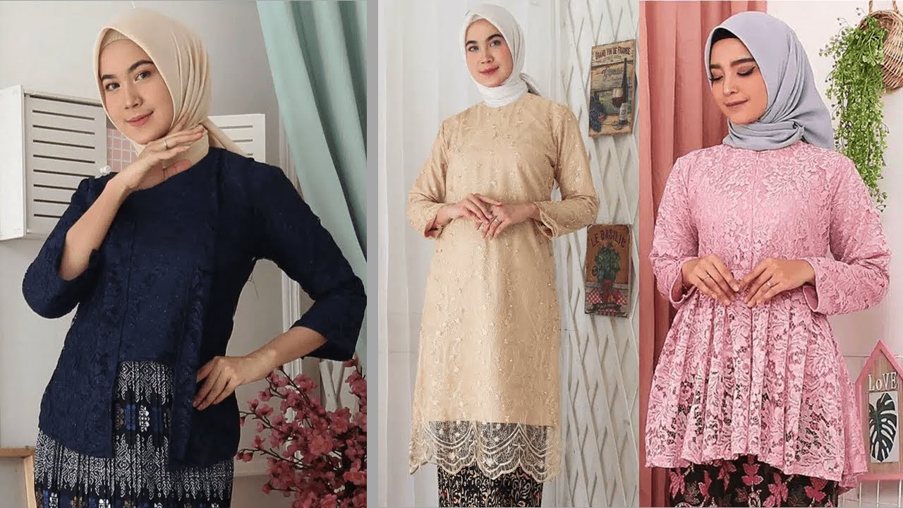 Ide Model Kebaya Brokat Modern Terbaru 2020/2021