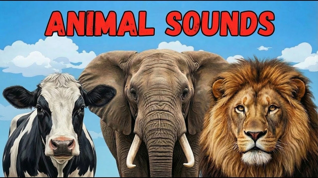 Animal Sounds for Kids 🐘 🏇🦁| AmazingAnimals to Learn 🐒🐄 l Guess the Names & Sounds of the Animal?