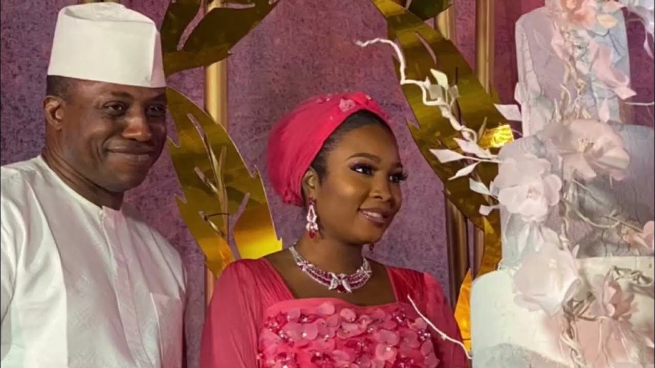 Speaker Dimeji Bankole spotted dancing with new wife and his siblings.