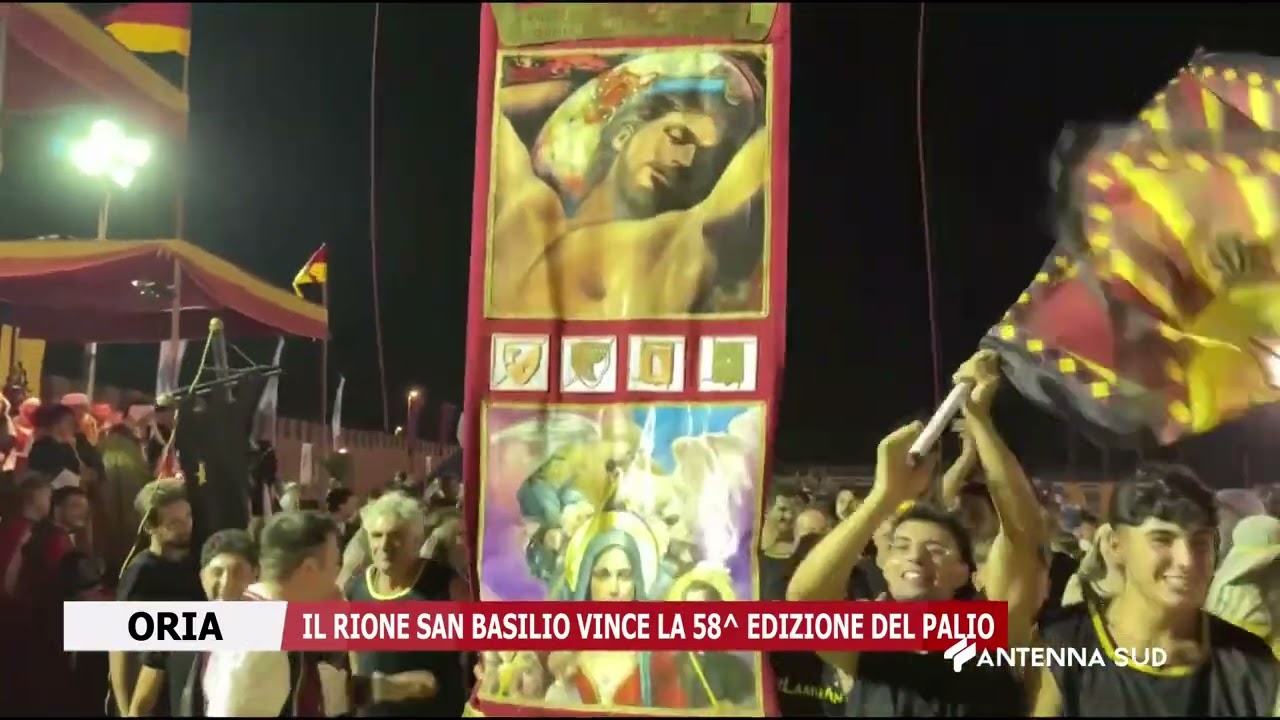 11 AGOSTO 2025 - ORIA (BR) - IL RIONE SAN BASILIO VINCE LA 58^ EDIZIONE DEL PALIO