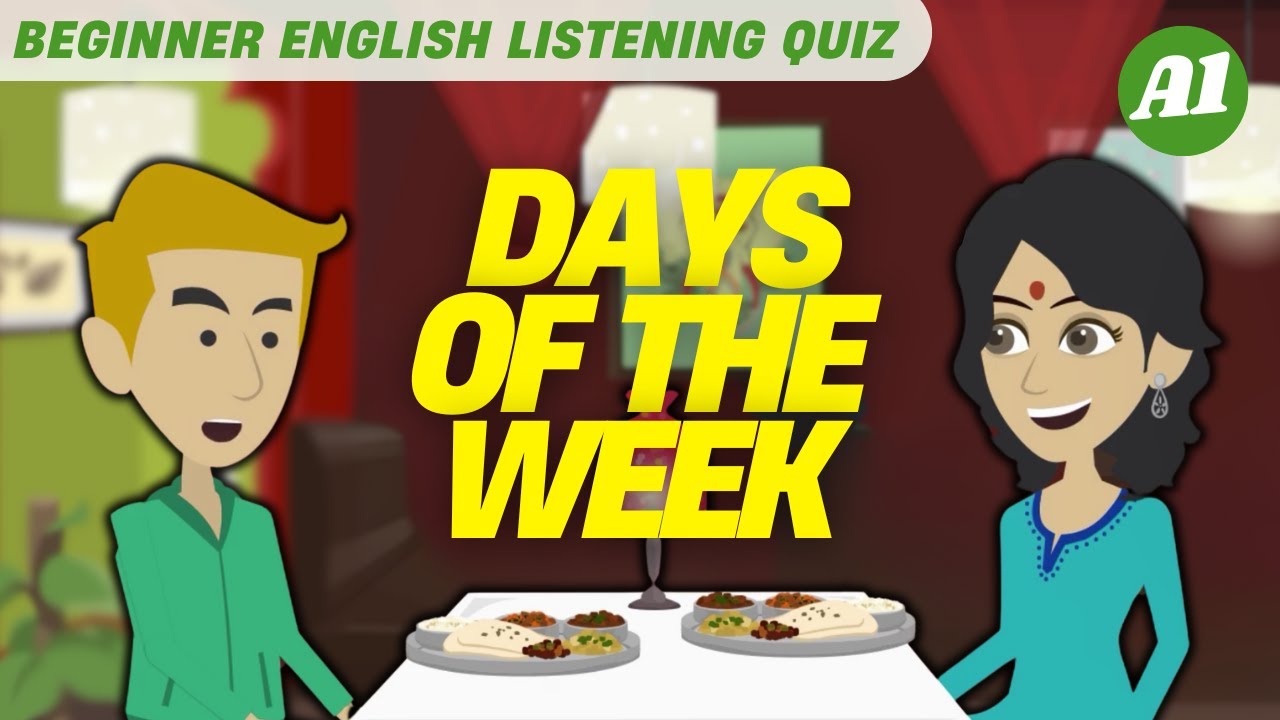 #8 Beginner English Listening Quiz | Days of The Week
