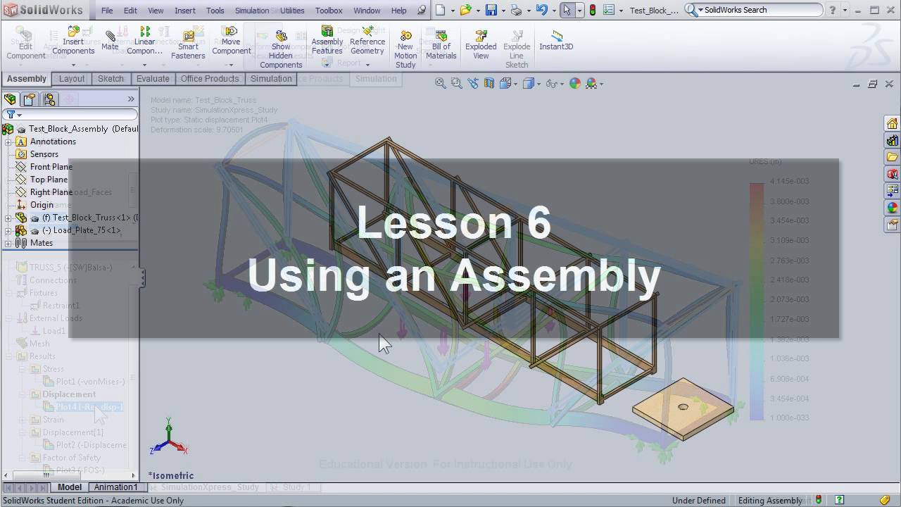 SolidWorks Bridge Design Project