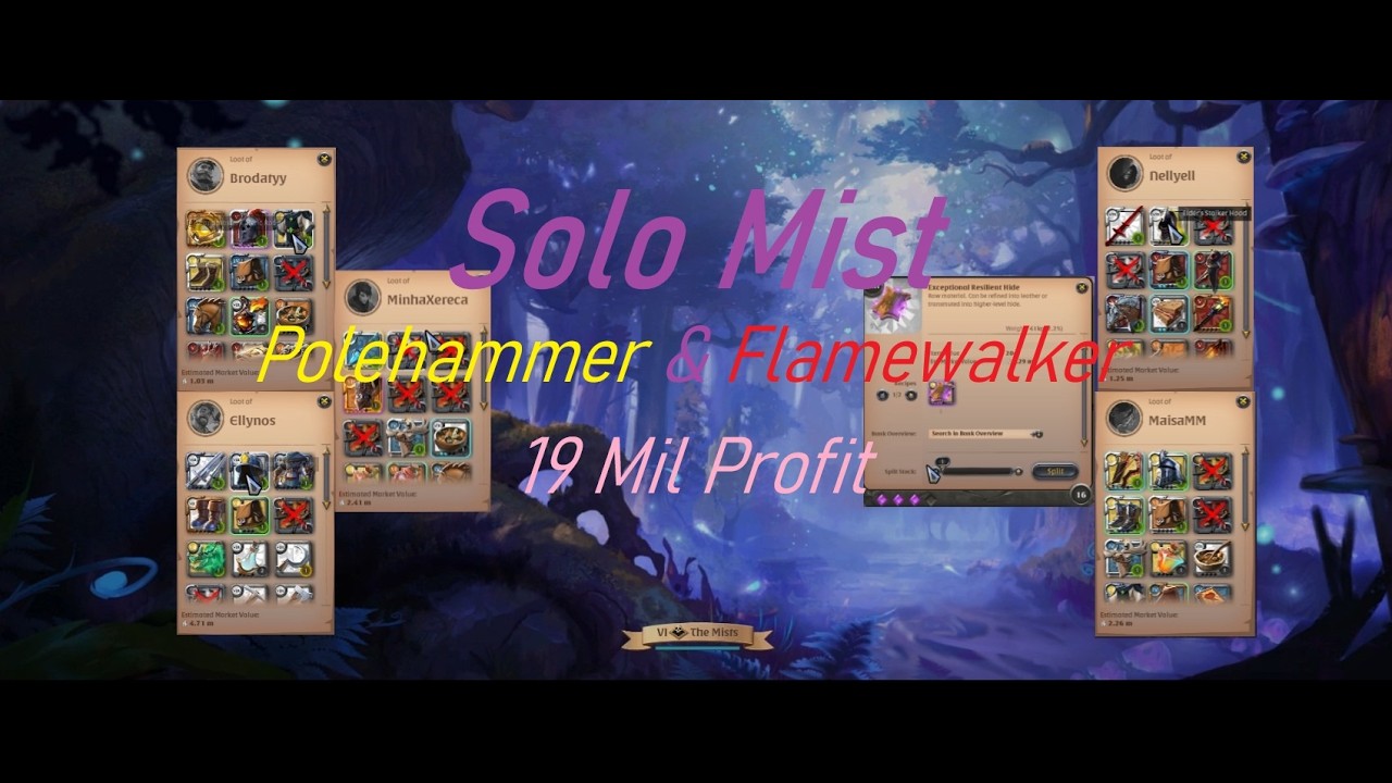 Solo Polehammer & Flamewalker | Solo Mist | Albion Online | Tales from the Mists #17