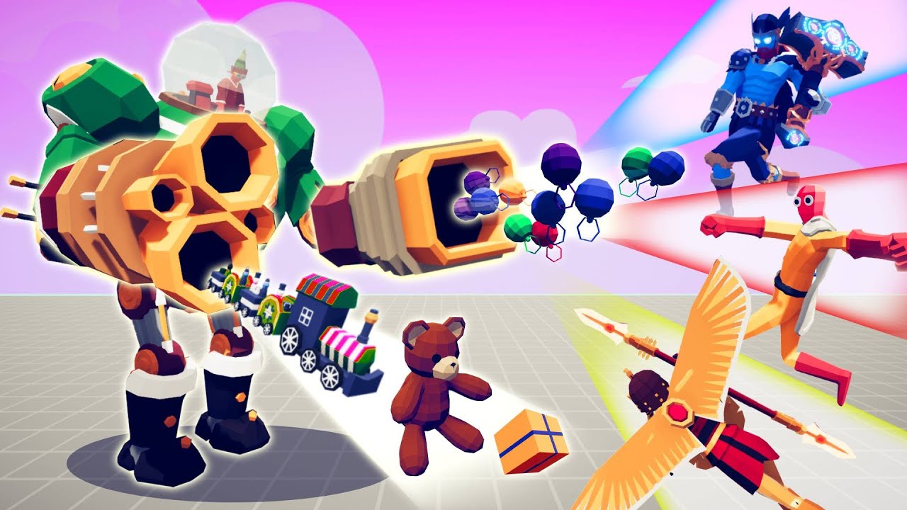 TOYROBOT ( JOLLY-BOT ) vs EVERY BOSS | TABS - Totally Accurate Battle Simulator