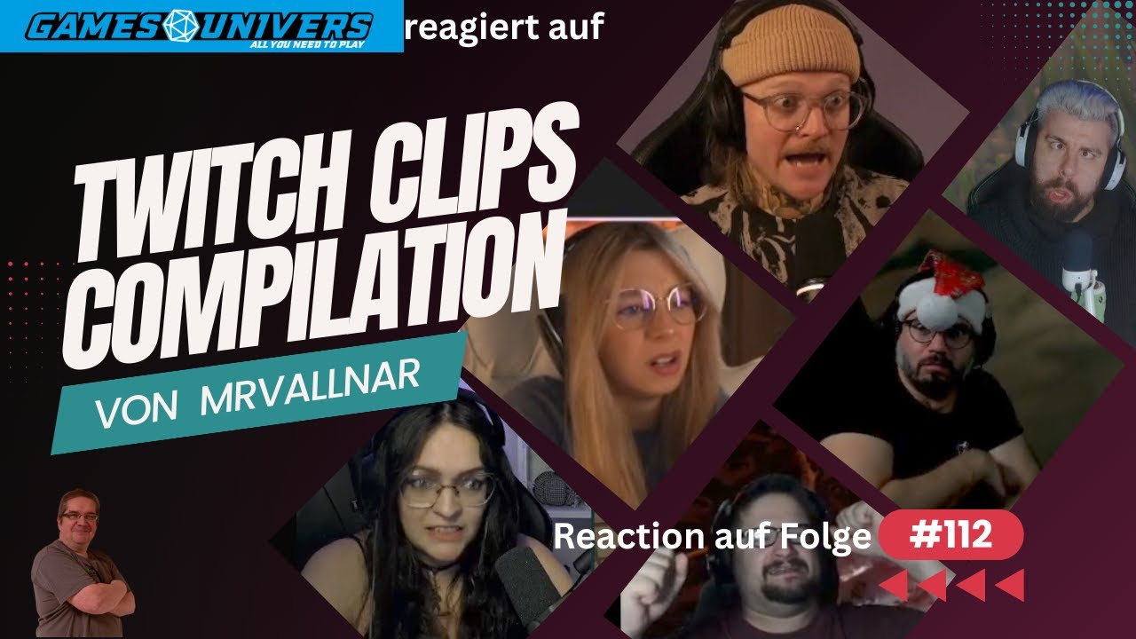 MrVallnar Twitch Compilation Folge 112 Reaction Action | JEDER Clip ein Lacher 🤣💥