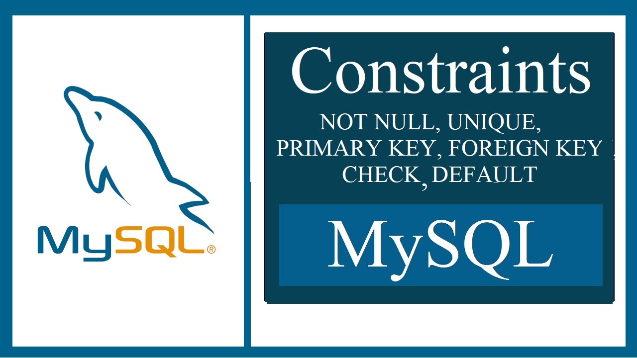 MySQL Constraints Tutorial with 20+ Examples - NOT NULL, UNIQUE, DEFAULT, CHECK, PRIMARYKEY, INDEXES