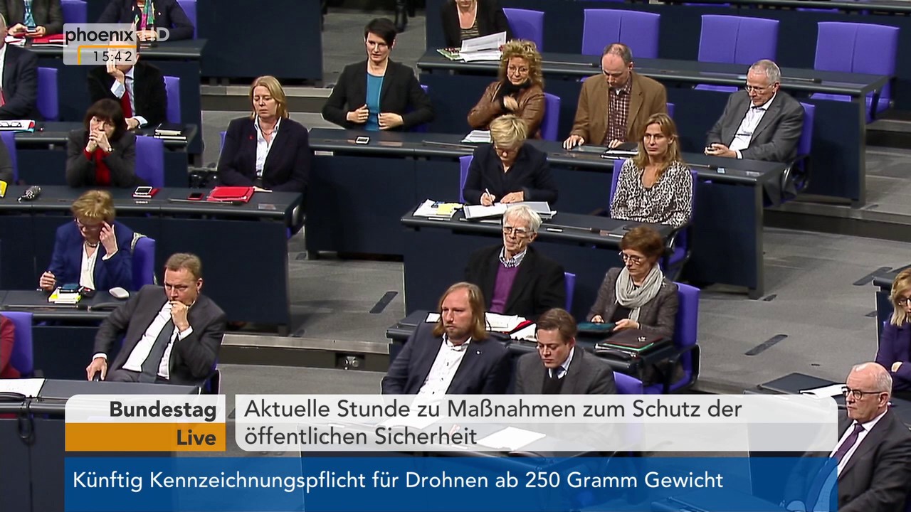 Bundestag: Aktuelle Stunde zur öffentlichen Sicherheit am 18.01.2017