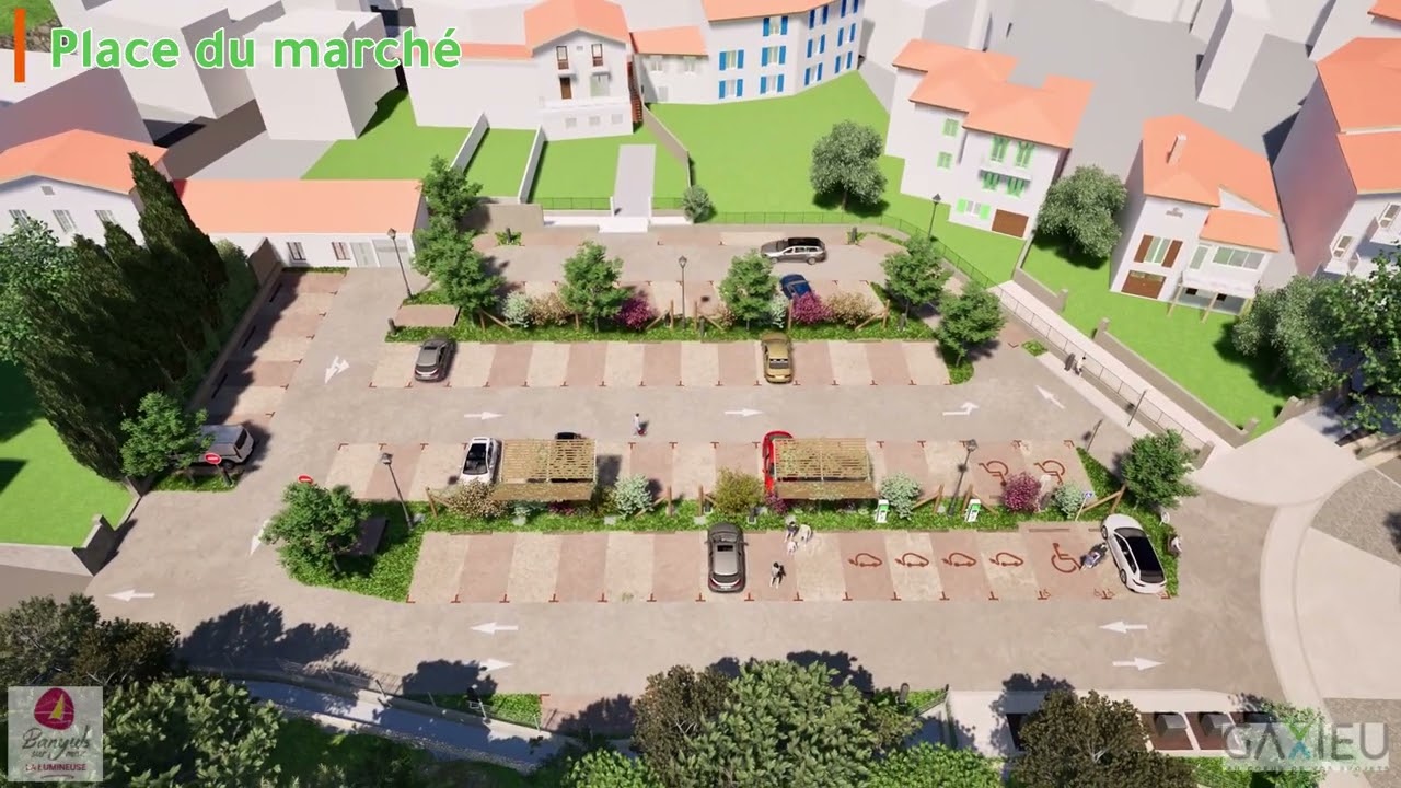 Projet 3D place du marché et rue St Sébastien