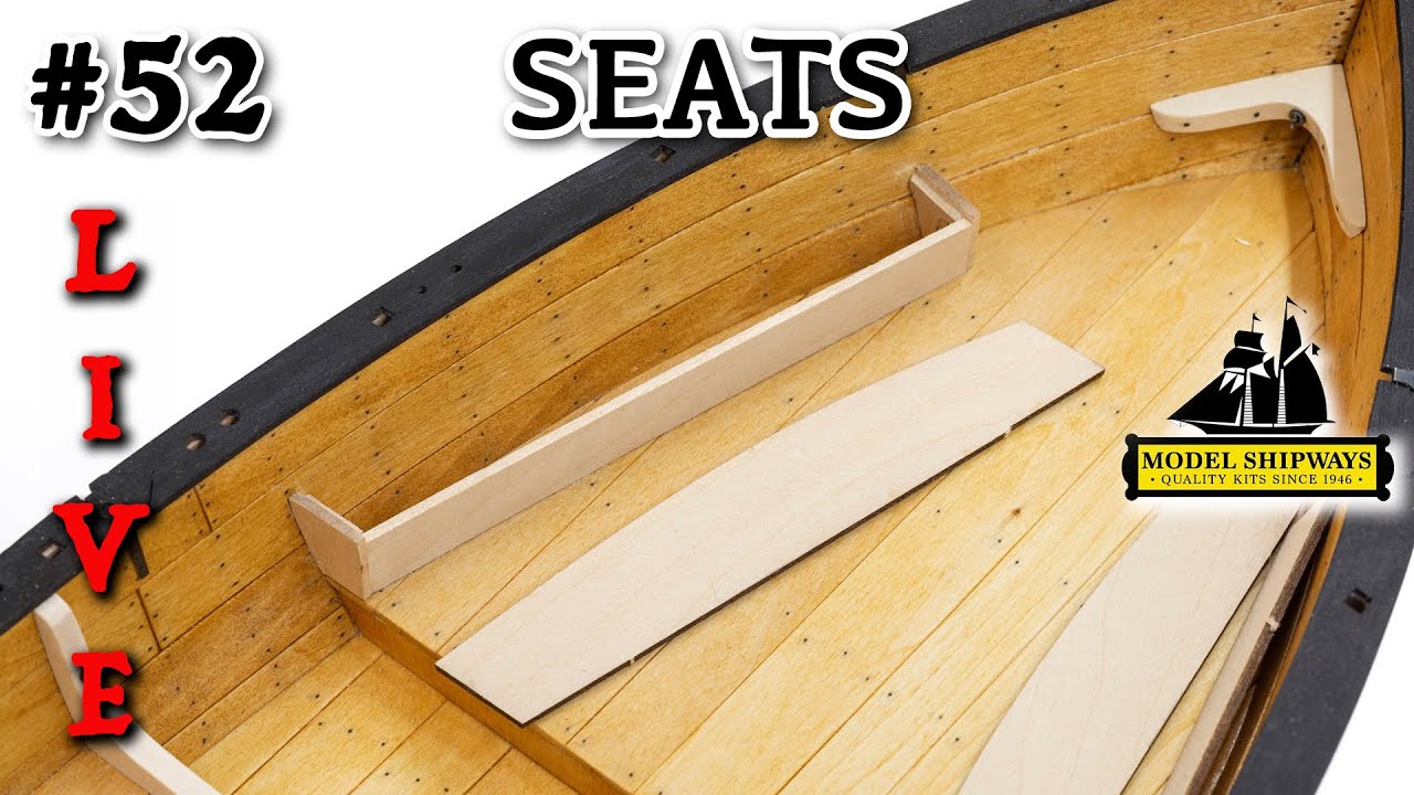 Ep. 52 - GROUP BUILD - SEATS - Gunboat PHILADELPHIA (1776) -Model Shipways KIT