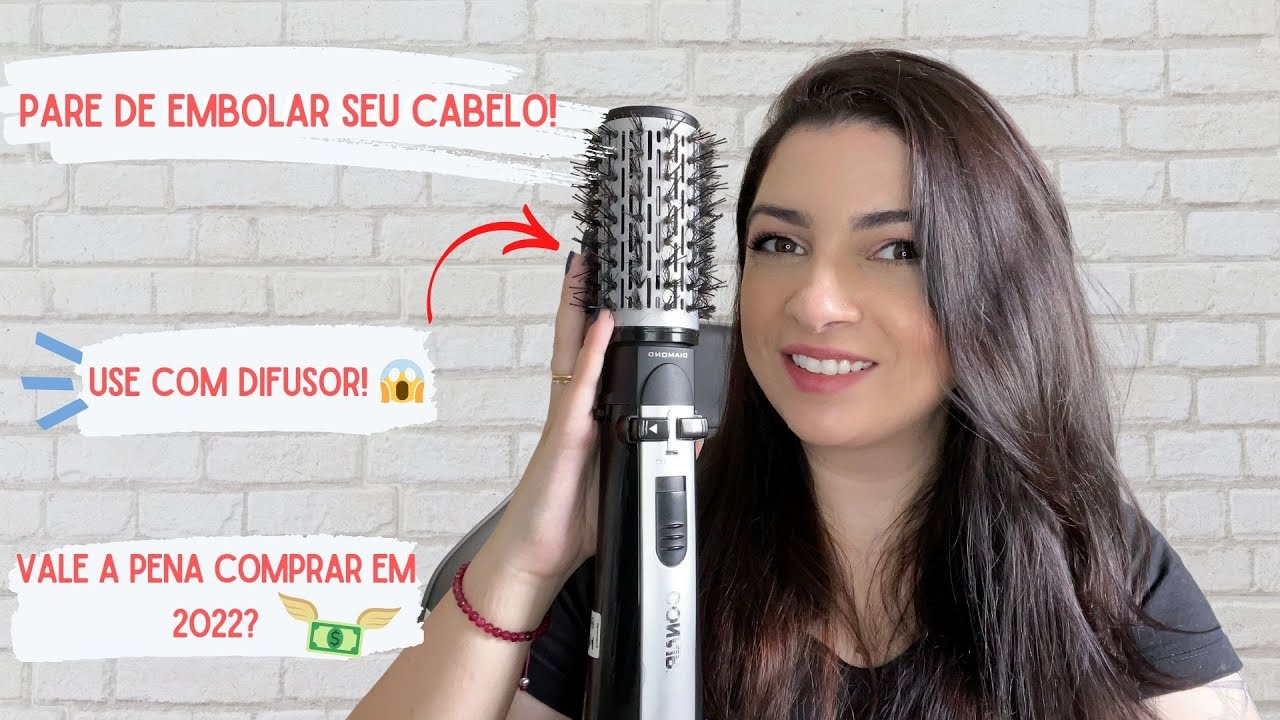 TUTORIAL E RESENHA DA ESCOVA ROTATIVA DIAMOND BRILLIANCE! #polishop #conair #escovarotativa