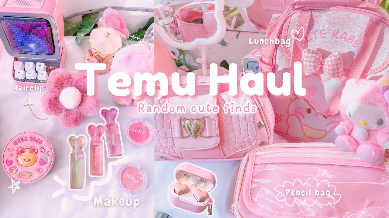 𓍢ִ໋🌷͙  Huge TEMU Haul ⋆౨ৎ˚⟡˖ // Accessories, makeup, school supplies, clothes, stationery, etc!