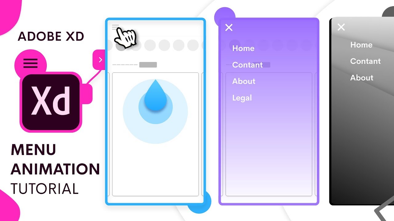 Unique Menu Animations in Adobe Xd | Auto Animate Tutorial | Design Weekly
