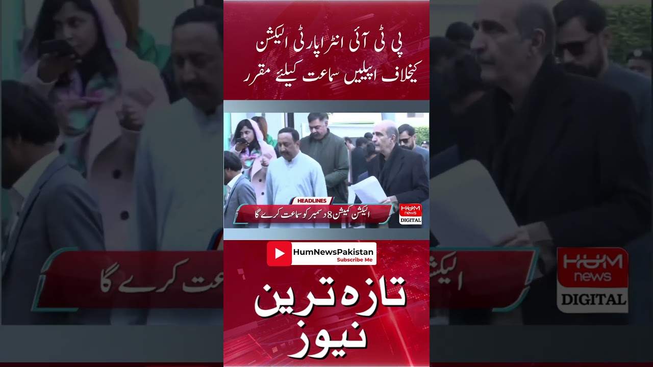 Appeals against PTI intra-party election scheduled for hearing