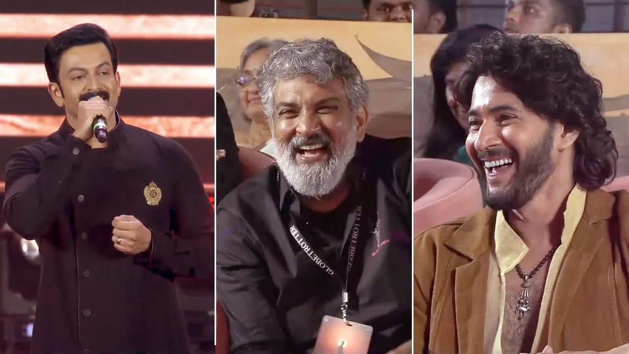 Prithviraj Sukumaran Speech at Globe Trotter Event | Varanasi | Mahesh Babu | Rajamouli |