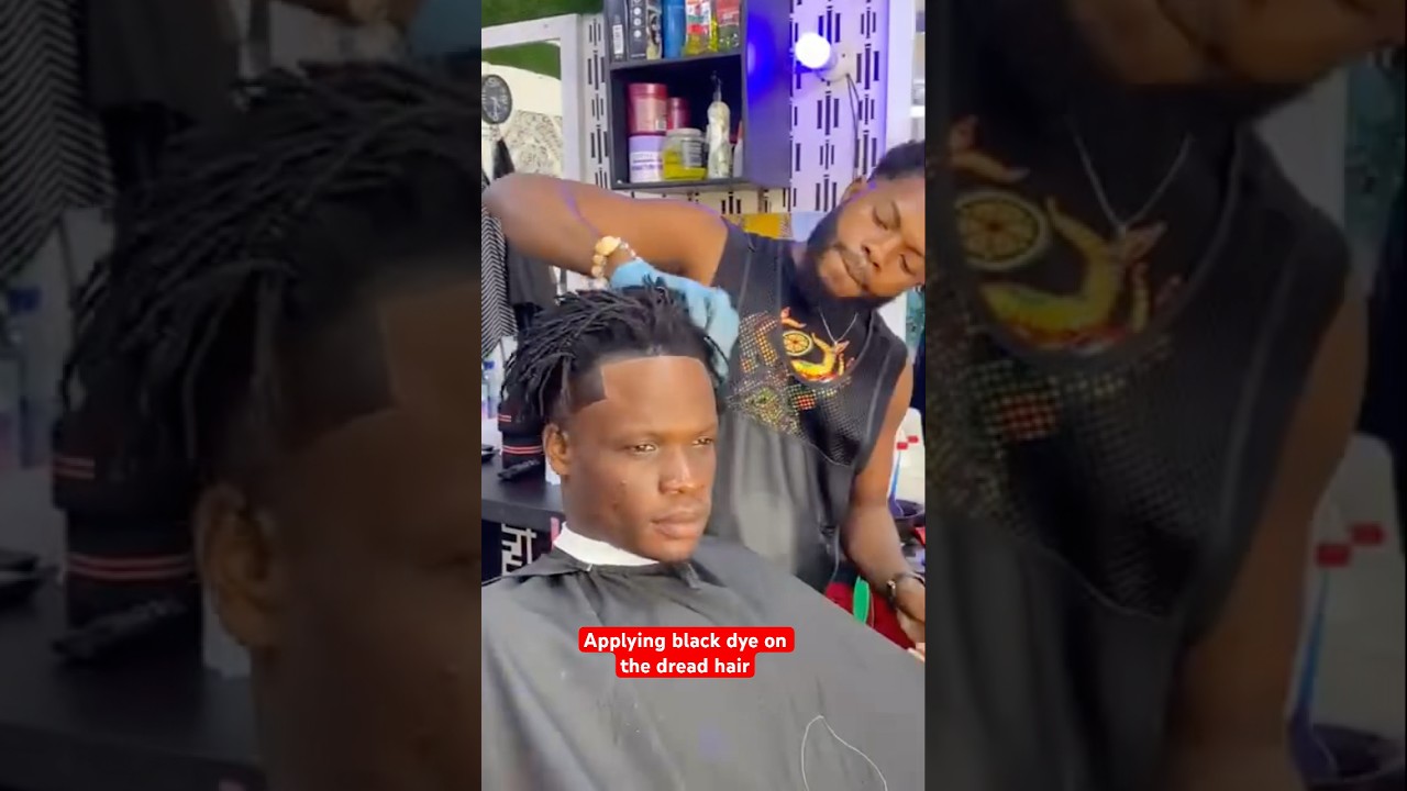 How to apply black dye on the dread hair 