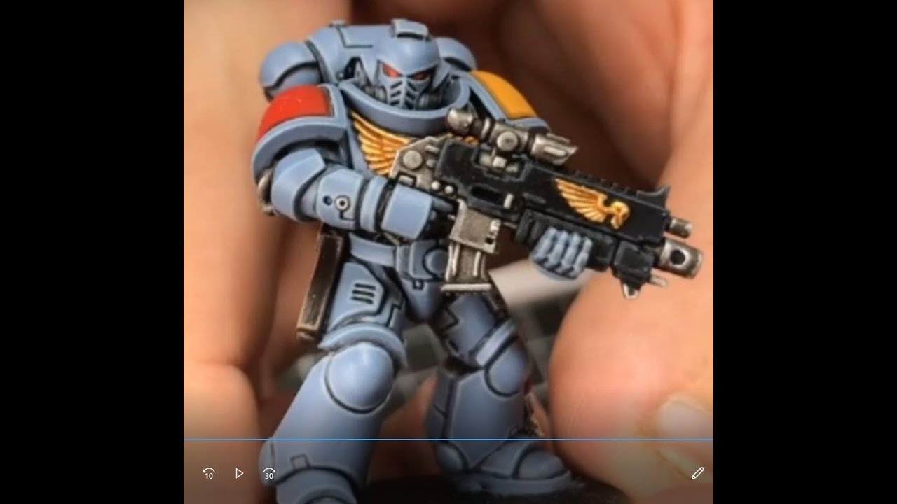 How to paint Space Wolves: step by step