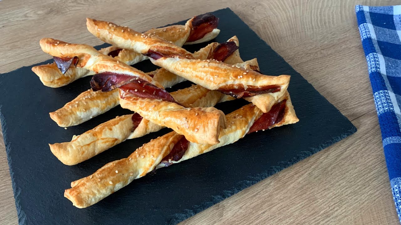 GRISSINI DI PASTA SFOGLIA CON SPECK ‼ Ricette facili e veloci