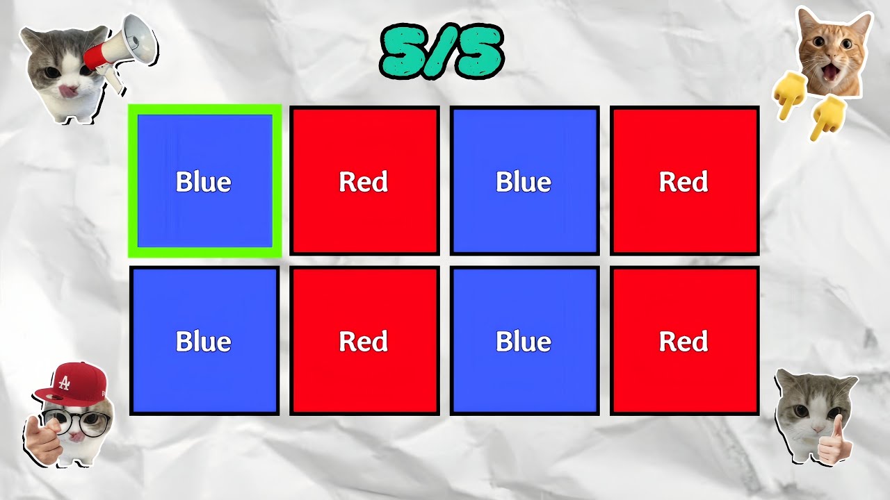 SAY THE COLORS ON BEAT CHALLENGE | 5 LEVELS (EASY - IMPOSSIBLE)