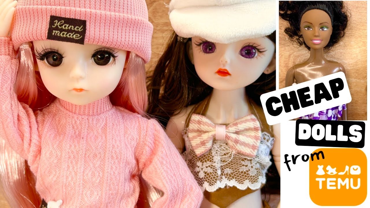 CHEAP DOLLS from TEMU  - CUTE DOLL HAUL. Barbie & BJD type & gorgeous AA dolls. Unboxing and Review