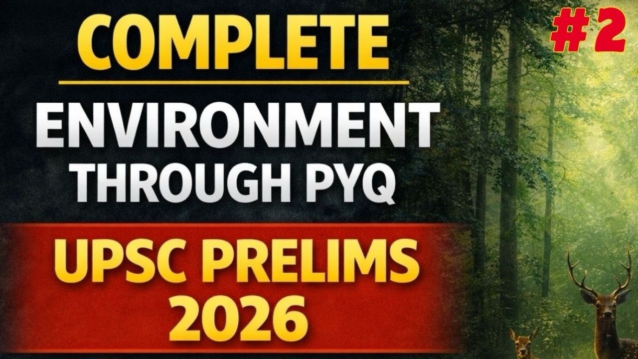 Master Environment for UPSC PRELIMS 2026