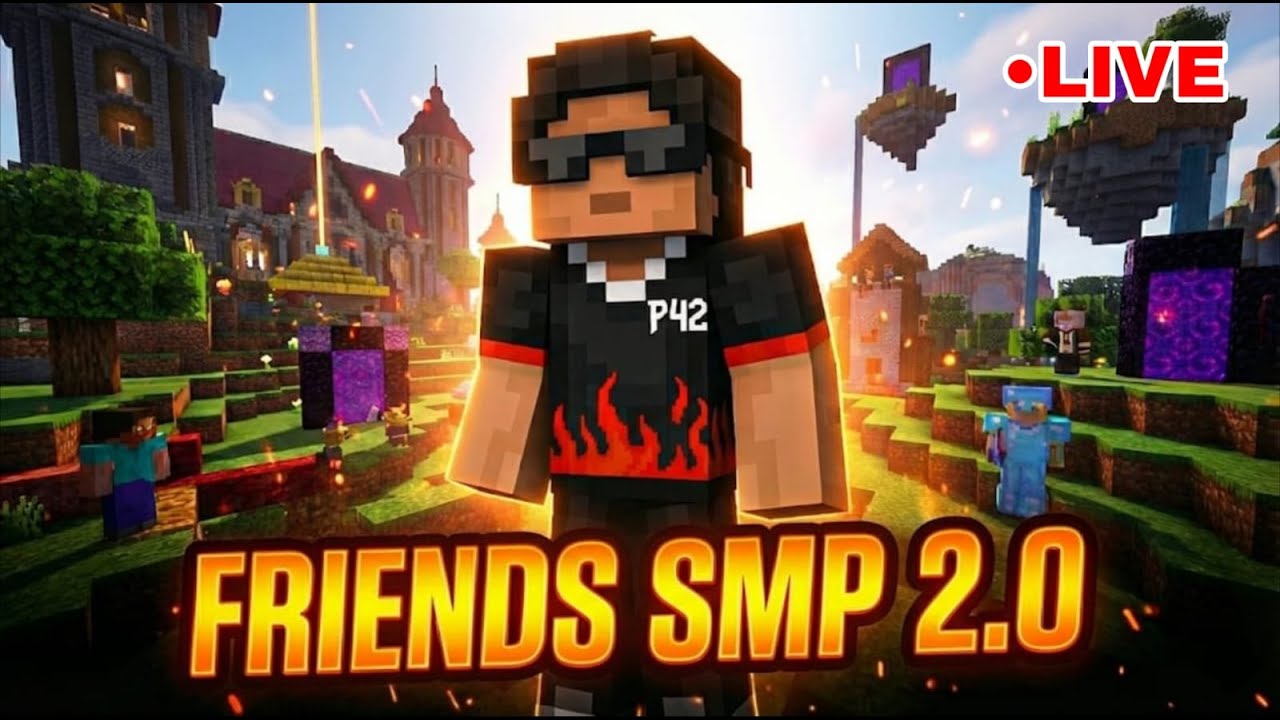 Friends SMP is Live with P4z #minecraft #minecraftlive #shortslive #trending