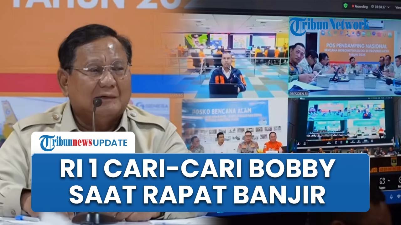 Prabowo Lepas Kacamata, Langsung Cari Gubernur Sumut Bobby Nasution di Tengah Rapat