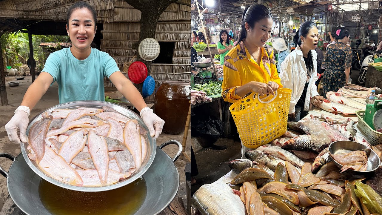 Amazing cooking skills: Yummy tongue fish cooking - Buy fish and cooking