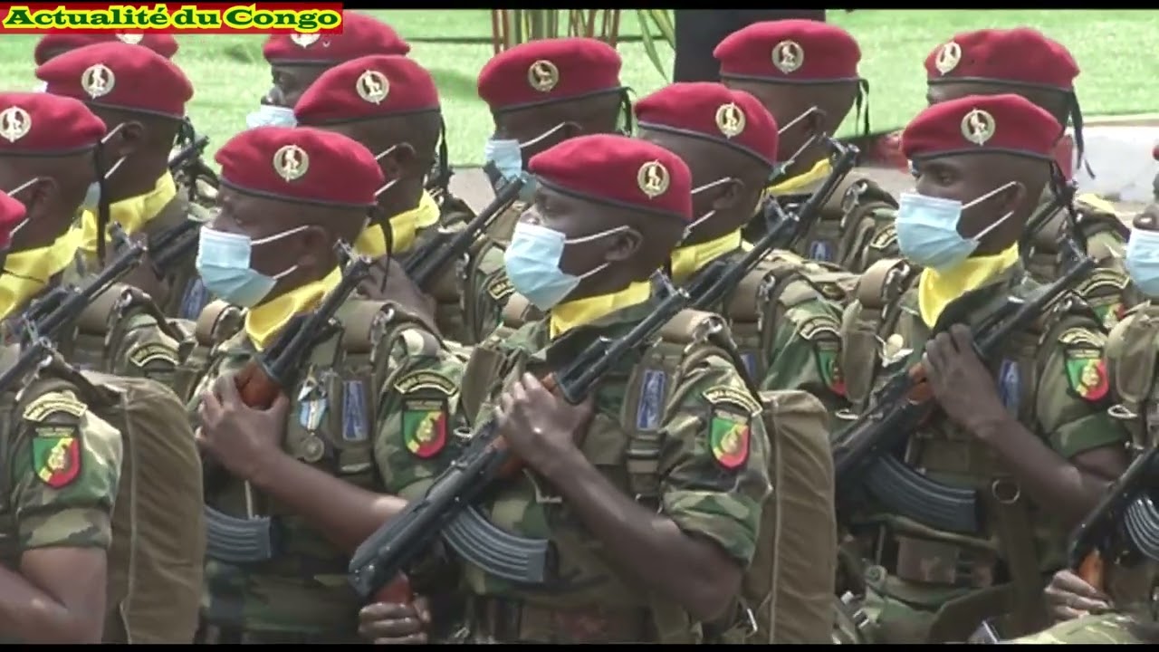 Le GPC Groupement Para Commando au défilé du 15 août 2022 à Brazzaville